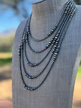 Load image into Gallery viewer, 3-6MM GRADUAL -STERLING SILVER PEARL BEADED NECKLACE