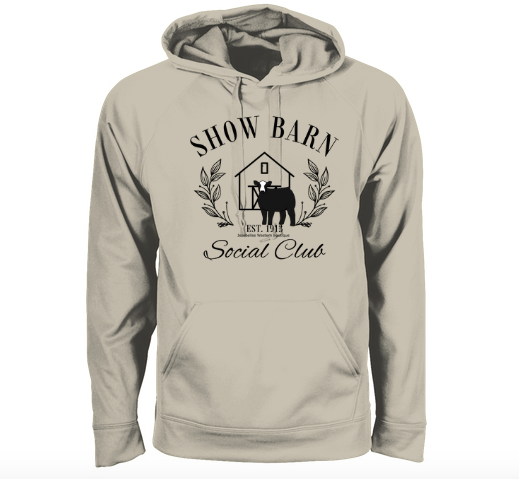 Show barn - hoodie - black baldy (multiple colours)