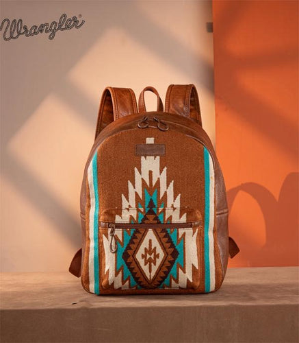 Wrangler southwest backpack- brown