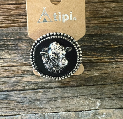 Bull head ring