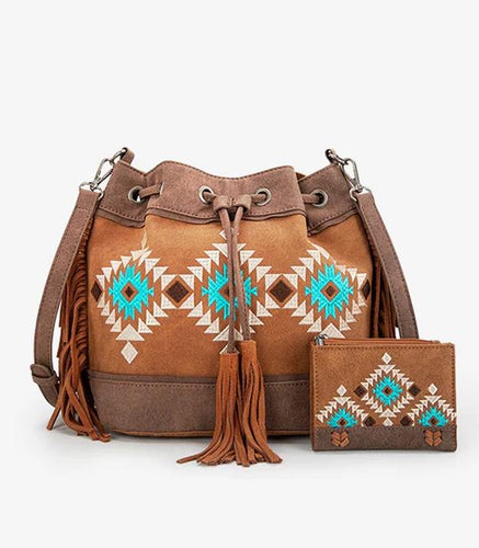 Aztec bucket bag set