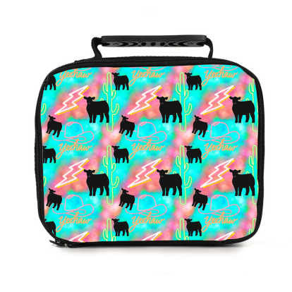 Yeehaw black heifer lunch bag