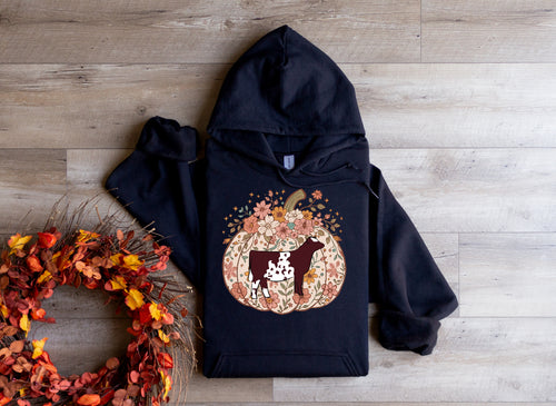 Pumpkin beef hoodie- shorthorn