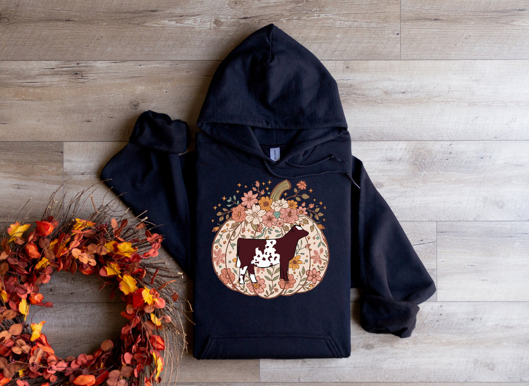 Pumpkin beef hoodie- shorthorn