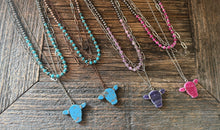 Load image into Gallery viewer, Layered heifer pendant necklace (multiple colours)