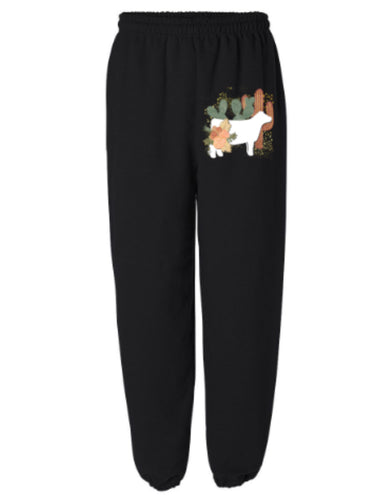 Boho Cow-white -sweatpants (multiple colours)