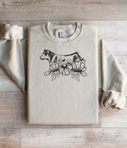Youth -spring floral -heifer -crewneck- multiple colours