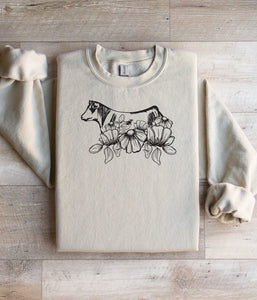 Youth -spring floral -heifer -crewneck- multiple colours