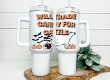 Load image into Gallery viewer, Will trade candy Handled tumbler 40z - ( beef, dairy, sheep, horse)