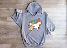 Load image into Gallery viewer, Boho cow-white-hoodie(multiple colours)