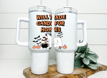 Load image into Gallery viewer, Will trade candy Handled tumbler 40z - ( beef, dairy, sheep, horse)