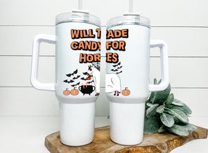 Will trade candy Handled tumbler 40z - ( beef, dairy, sheep, horse)