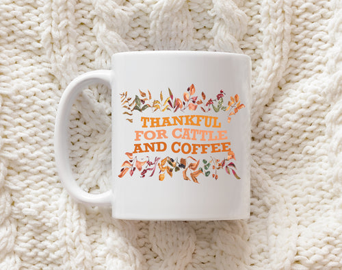 Cattle & coffee  ceramic mug
