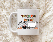 Load image into Gallery viewer, Trick or treat  ( beef, dairy, sheep options )ceramic mug