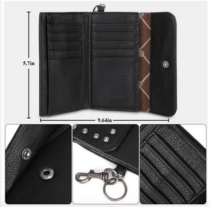 Wrangler studded keychain wallet- beige