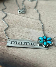 Load image into Gallery viewer, HANDMADE STERLING SILVER MAMA COLLECTION KINGMAN TURQUOISE NECKLACE