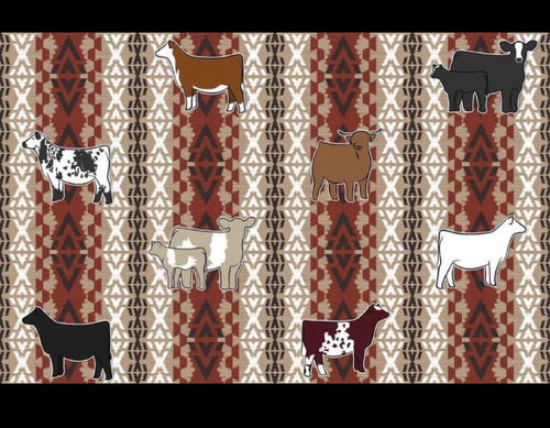 Multi breed beach towel
