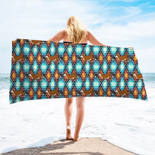 Load image into Gallery viewer, Hereford Aztec beach towel