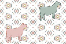 Load image into Gallery viewer, Pastel heifer beach towel