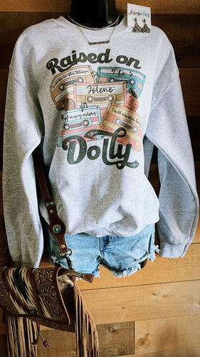 Raised on dolly-crewneck