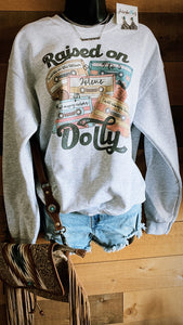 Raised on dolly-crewneck