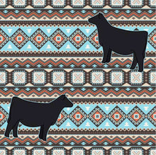 Load image into Gallery viewer, Angus Aztec beach towel