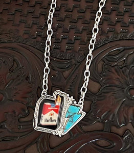 Marlboro bolt necklace