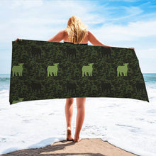 Load image into Gallery viewer, Camo beach towel