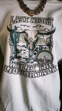 Load image into Gallery viewer, Last night we let the liquor talk-crewneck