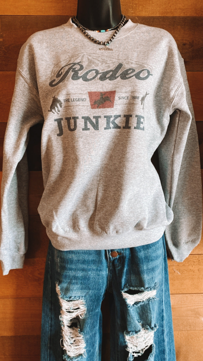 Rodeo junkie crewneck