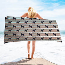 Load image into Gallery viewer, Angus Aztec beach towel