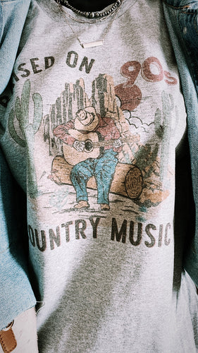 Raised on 90s county - tshirt
