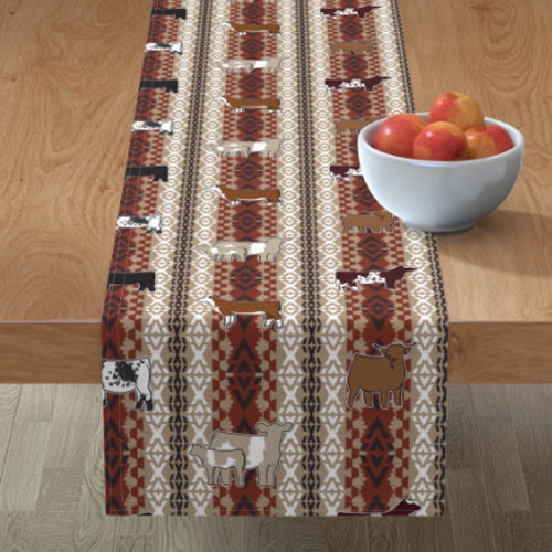 Aztec multi breed Table Runner -various length