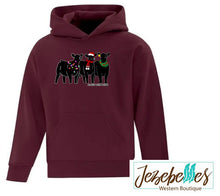 Load image into Gallery viewer, Heifer Christmas hoodie-youth