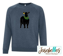 Load image into Gallery viewer, Christmas wreath heifer - crew neck