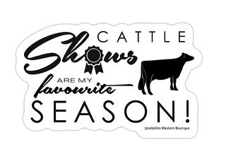 Cattle shows-dairy sticker-Jezebelles exclusive design