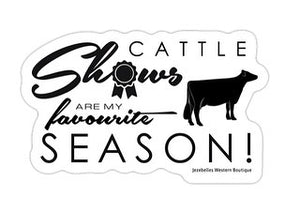 Cattle shows-dairy sticker-Jezebelles exclusive design