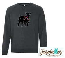 Load image into Gallery viewer, Christmas lights heifer - crew neck