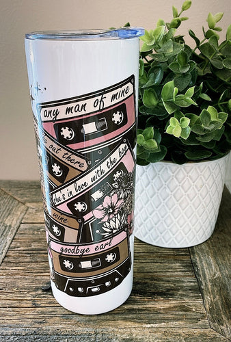 Retro country song tumbler