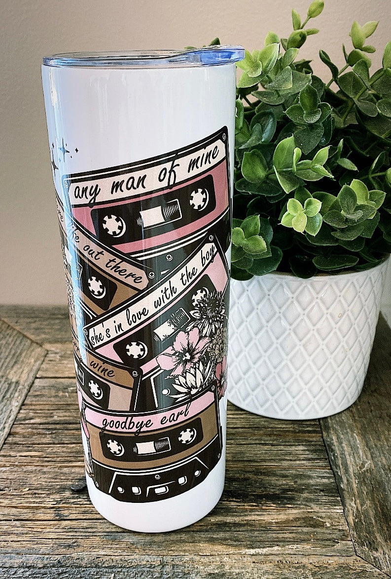 Retro country song tumbler