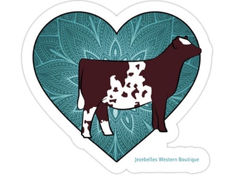 Shorthorn sticker-Jezebelles exclusive design