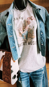 Raised on 90s county - tshirt