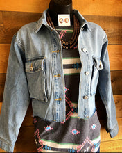 Load image into Gallery viewer, Denim Crop Jean Jacket