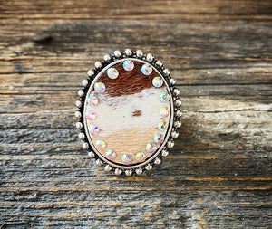 studded cowhide Rings