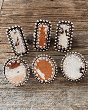 Load image into Gallery viewer, studded cowhide Rings