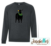 Load image into Gallery viewer, Christmas wreath heifer - crew neck