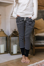 Load image into Gallery viewer, Ampersand joggers -black stripe