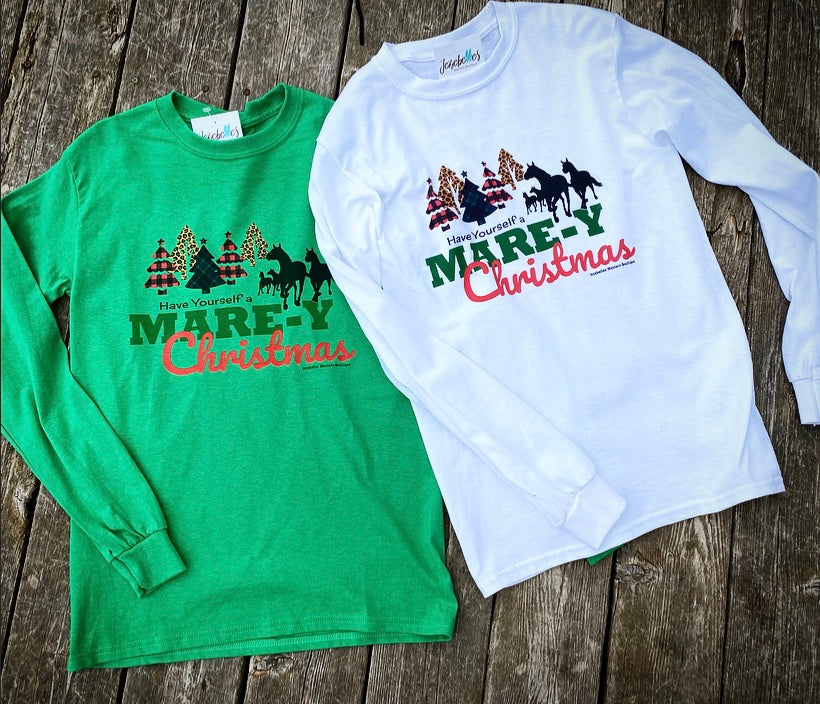 “Mare-y Christmas” Jezebelles Exclusive long sleeve T