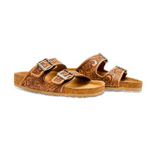 Load image into Gallery viewer, Footo Western Hand -Tooled Sandals