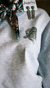 Getting Dirty Looks-Double sided crewneck